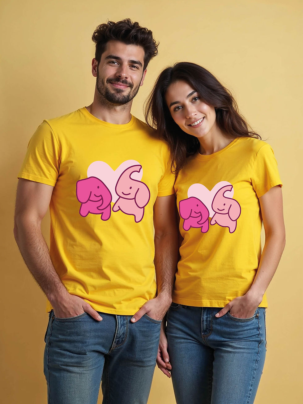Thumbnail: Anniversary Cartoon Couple Matching Tee Lovers Edition – Limited Stock