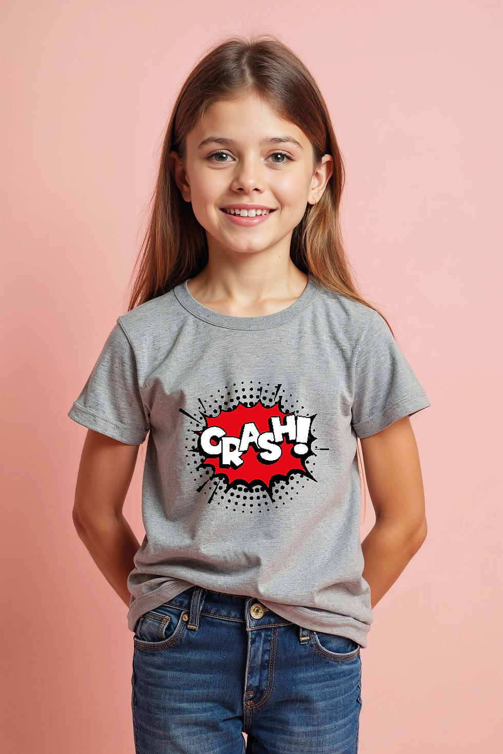 crash Soft Stylish Kids Graphic T-Shirt – Design Print Design for Boys & Girls