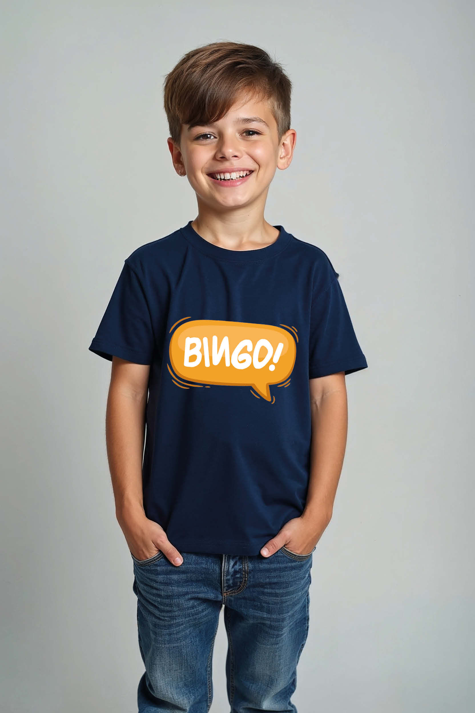 bingo Stylish Kids Graphic Tee – Print Design for Boys & Girls | Buy Now
