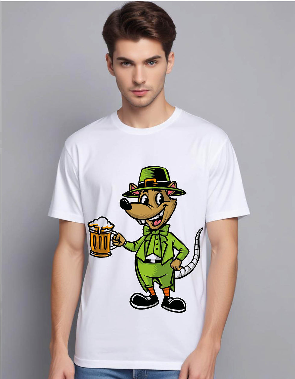 Thumbnail: irish rat 01 mens printed graphic t shirt