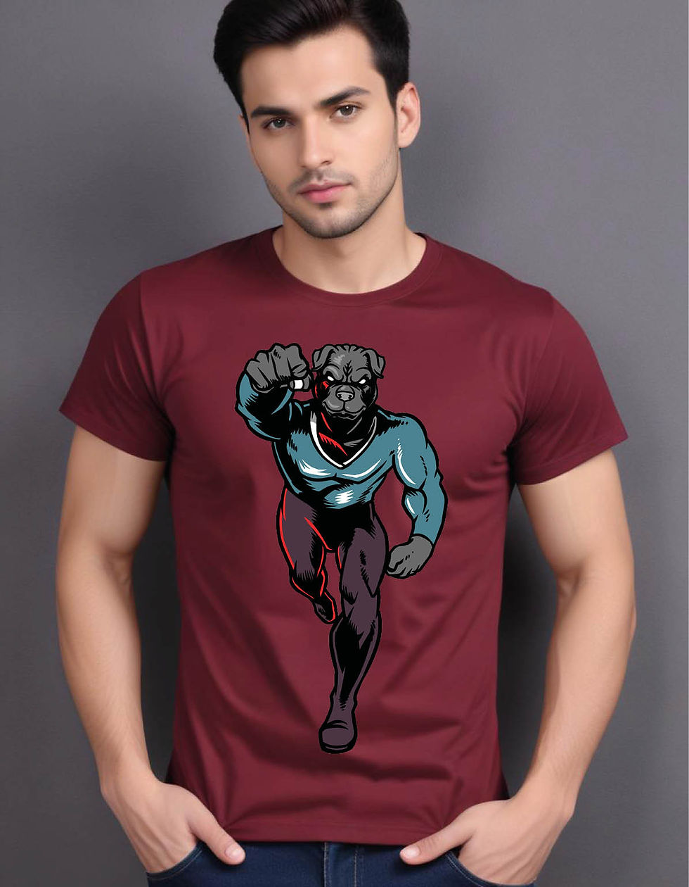 Thumbnail: bulldog charge mens printed graphic t shirt
