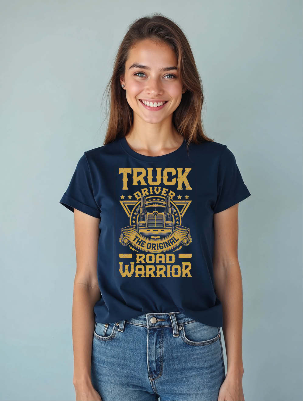 truck driver the original road warrior Chic Women’s Printed Streetwear T-Shirt