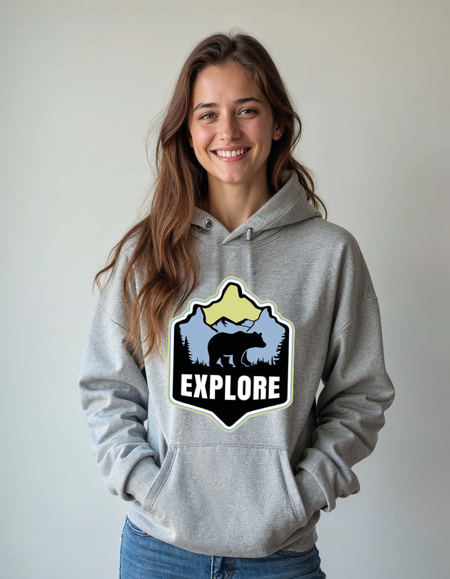Thumbnail: Midnight explore the nature Unisex Graphic Printed Hoodie