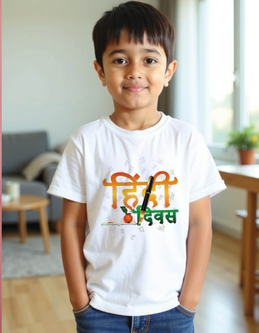 Hindi Diwas Unisex printed graphic t shirt