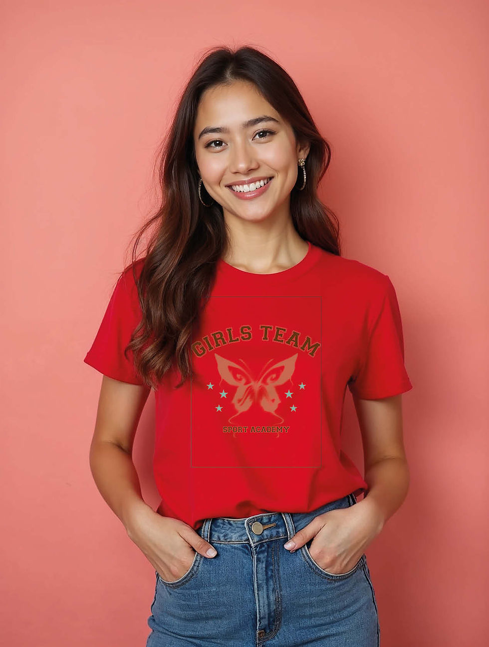 Thumbnail: girls team sport academy Modern Women’s Printed Graphic Streetwear T-Shirt – Buy