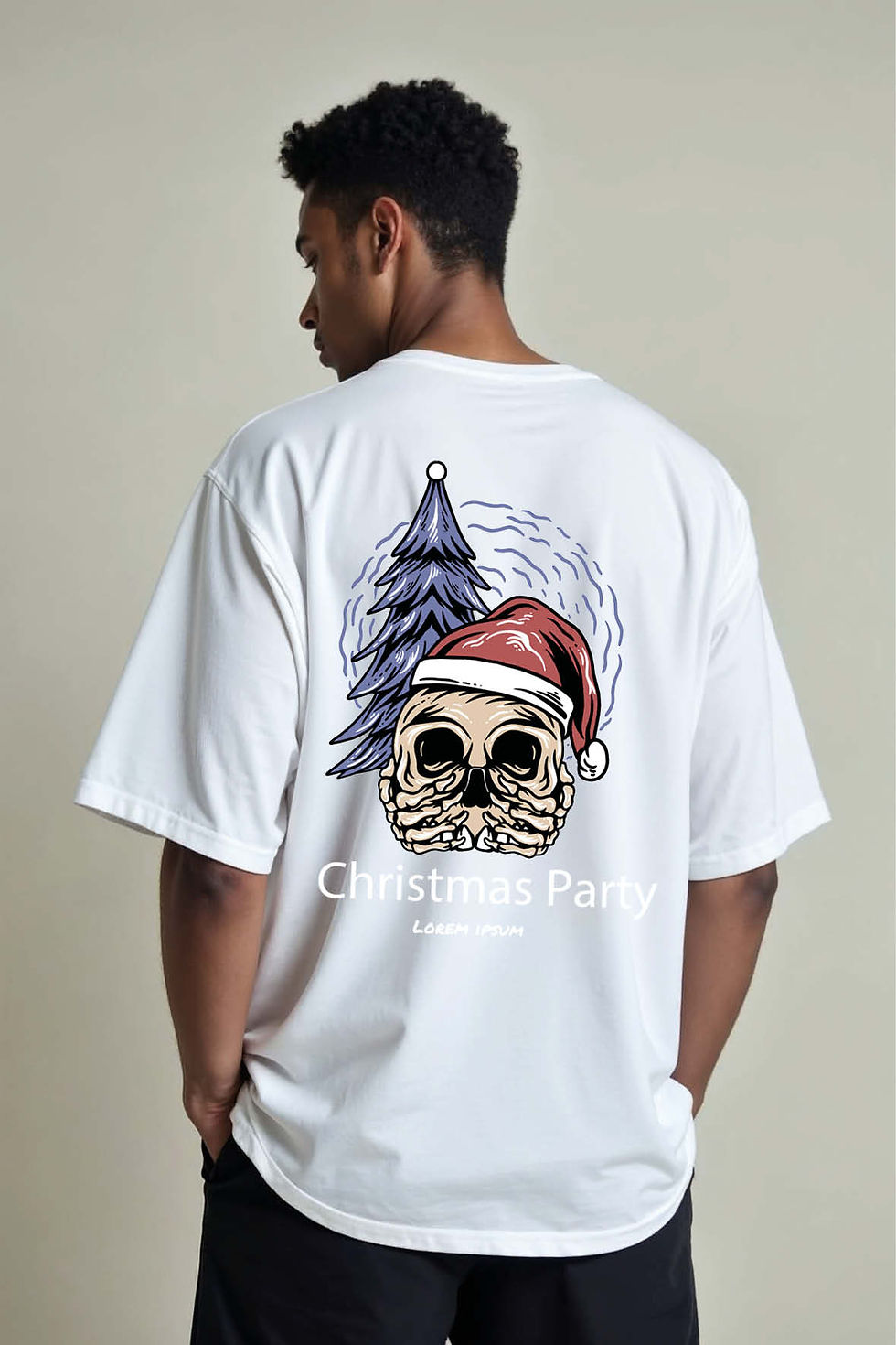 christmas party Stylish Unisex Drop Shoulder Oversized T-Shirt For Men & Women