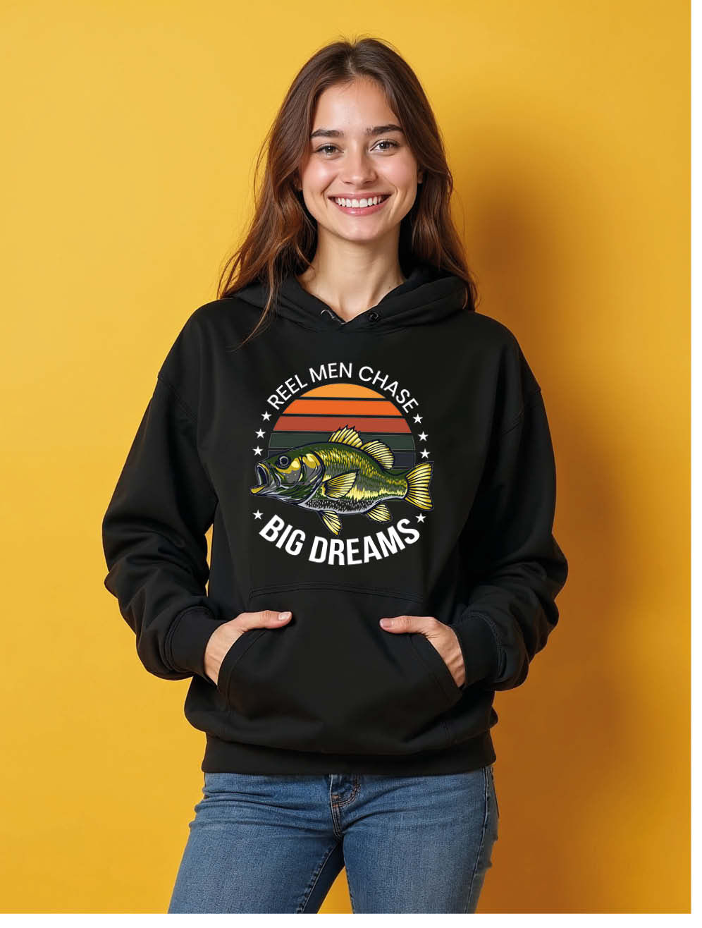 reel men chase big dreams Classic Women’s Typography Hoodies – Discount Offer