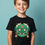 Thumbnail: Vibrant Green Japanese Demon Kids Playful Kids Printed T-Shirt – Character Print