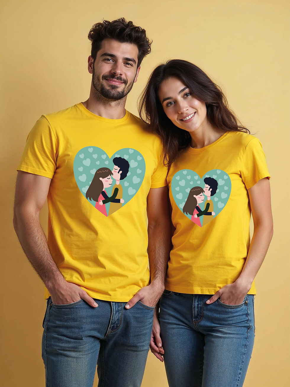 Anniversary Cartoon Couple T-Shirt Lovers Edition – Premium Quality