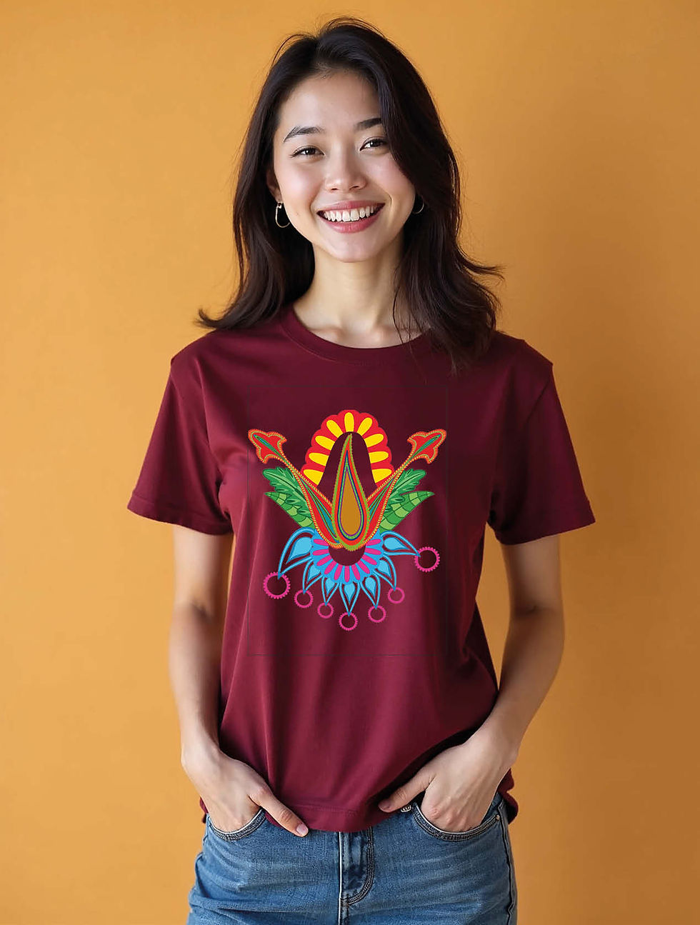 Thumbnail: Carnival Bloom Trendy Women’s Printed Graphic Streetwear T-Shirt – Shop Now