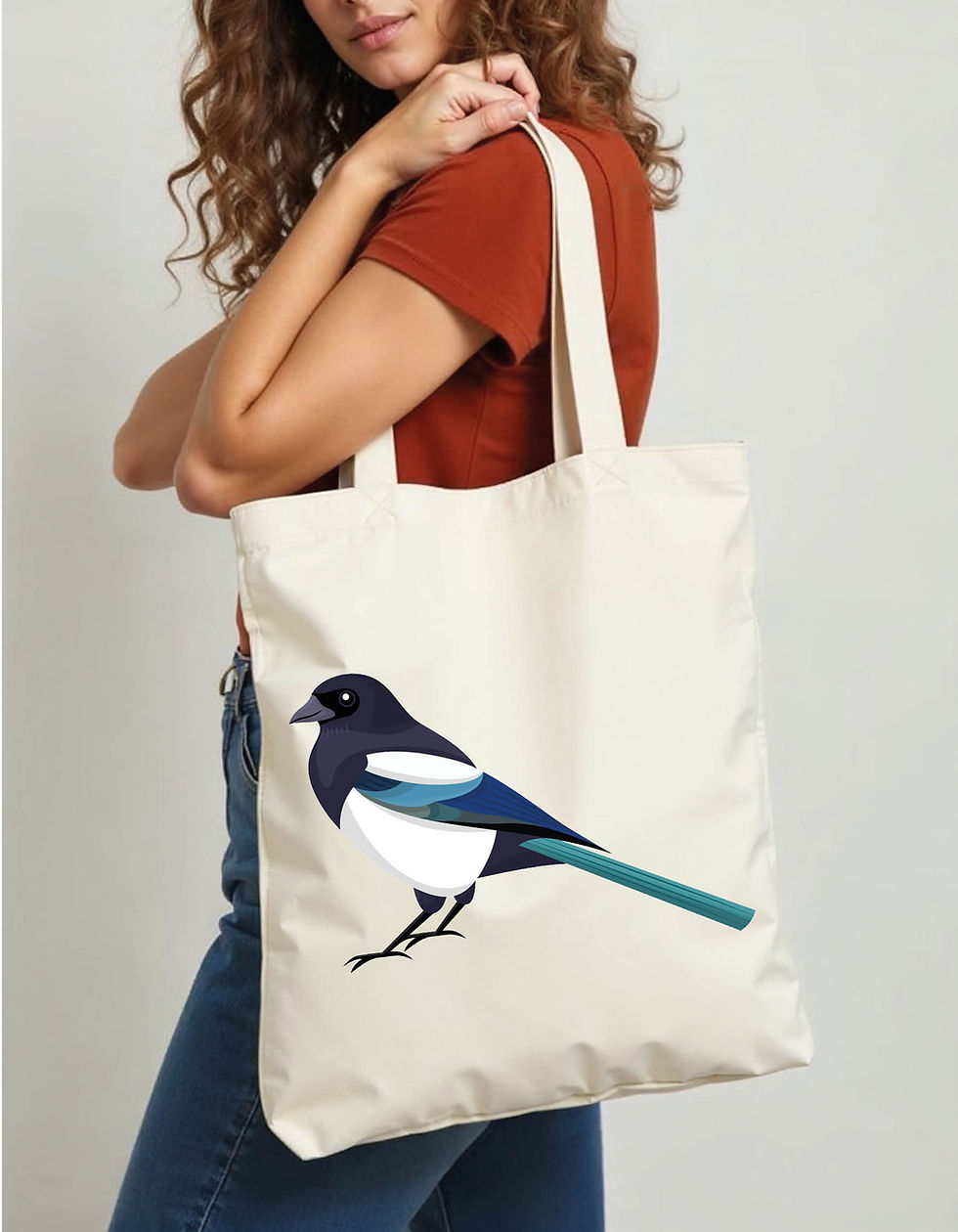 Retro Tote Printed Bag – Stylish Grocery & Shopping Bag Buy Now