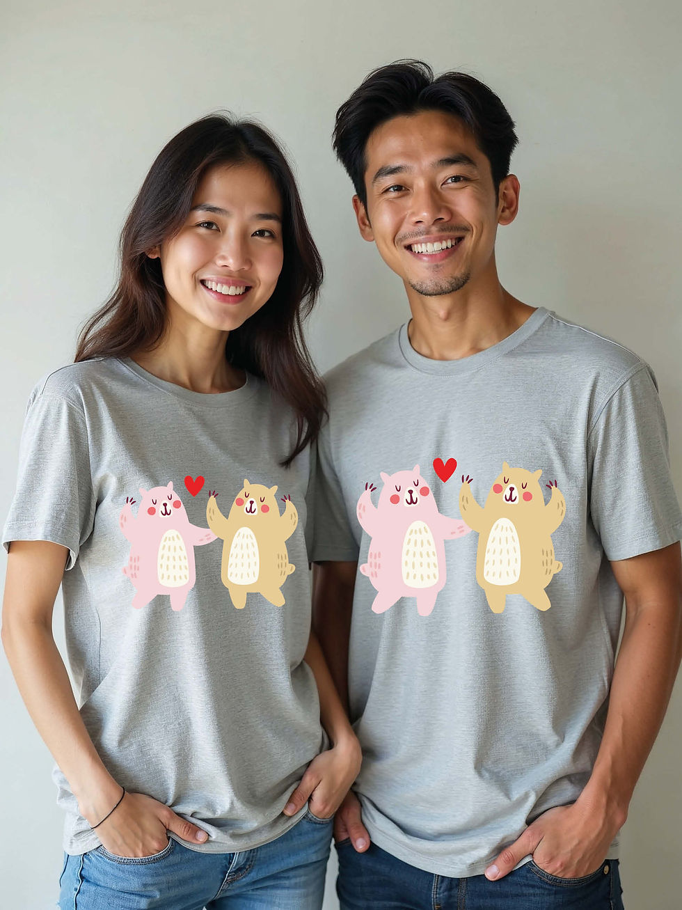 Thumbnail: Forever Love Animal Couple T-Shirt Lovers Edition – Low Price