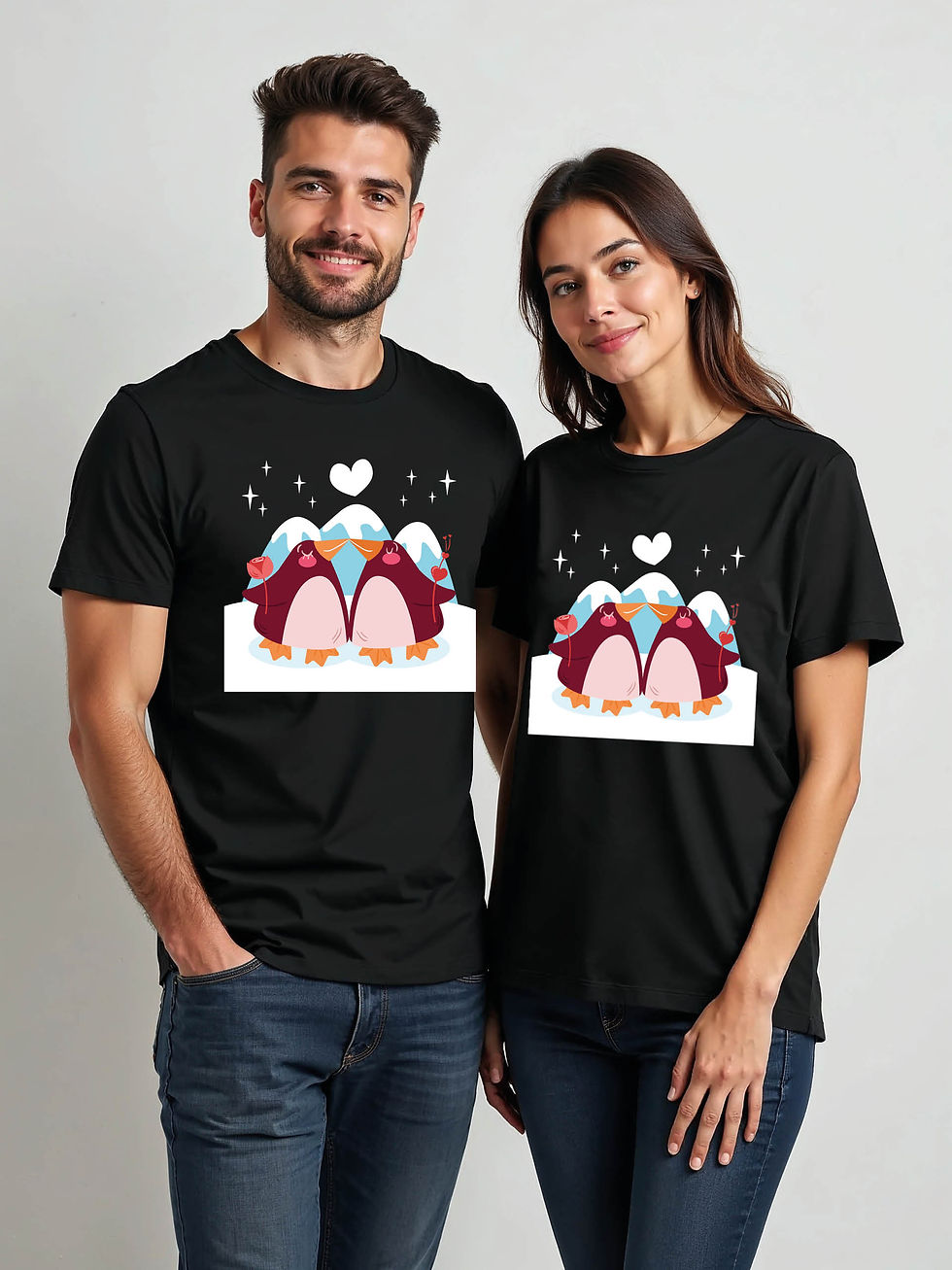 Trendy Cartoon Couple T-Shirt Lovers Edition – Low Price Offer
