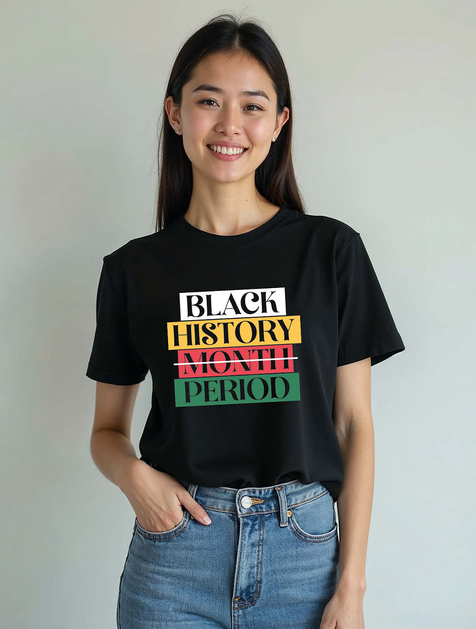 black history month period Cool Women’s Printed Graphic Streetwear T-Shirt