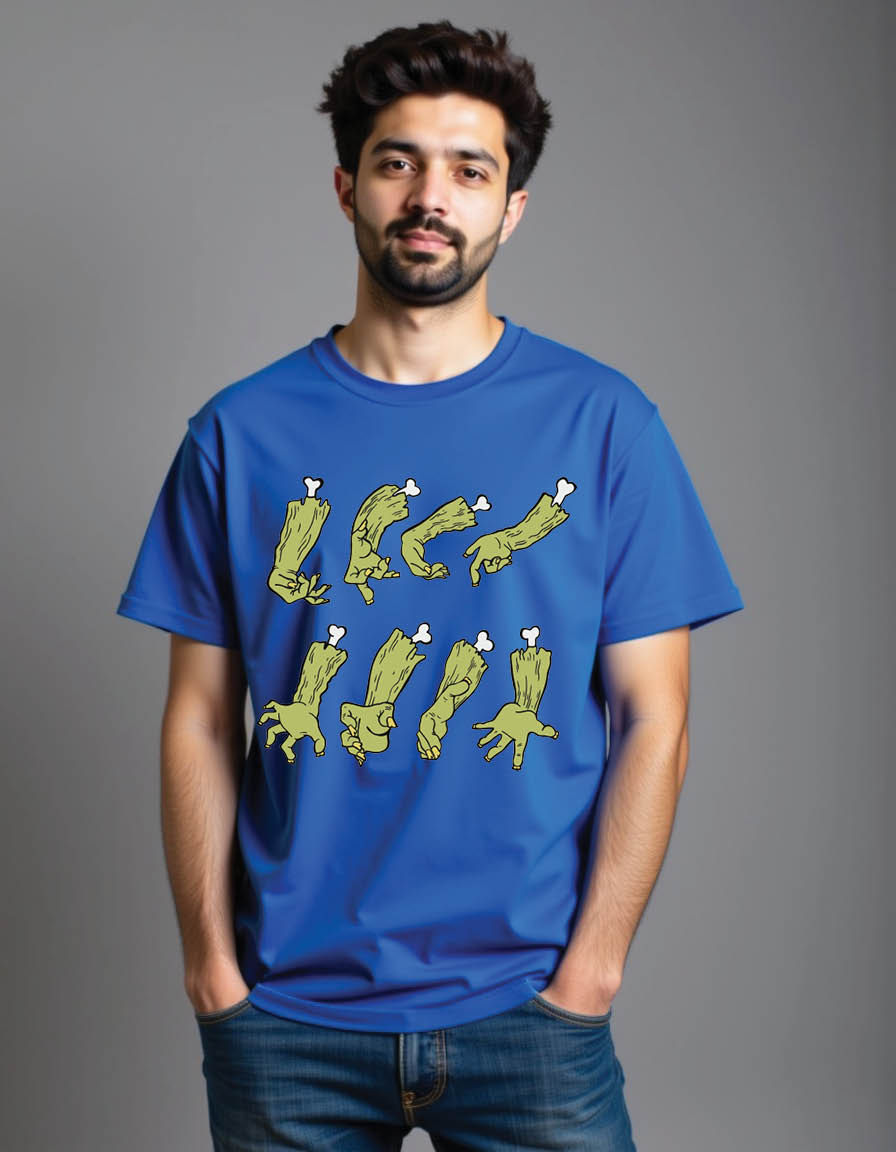Thumbnail: hands zombie mens printed graphic t shirt