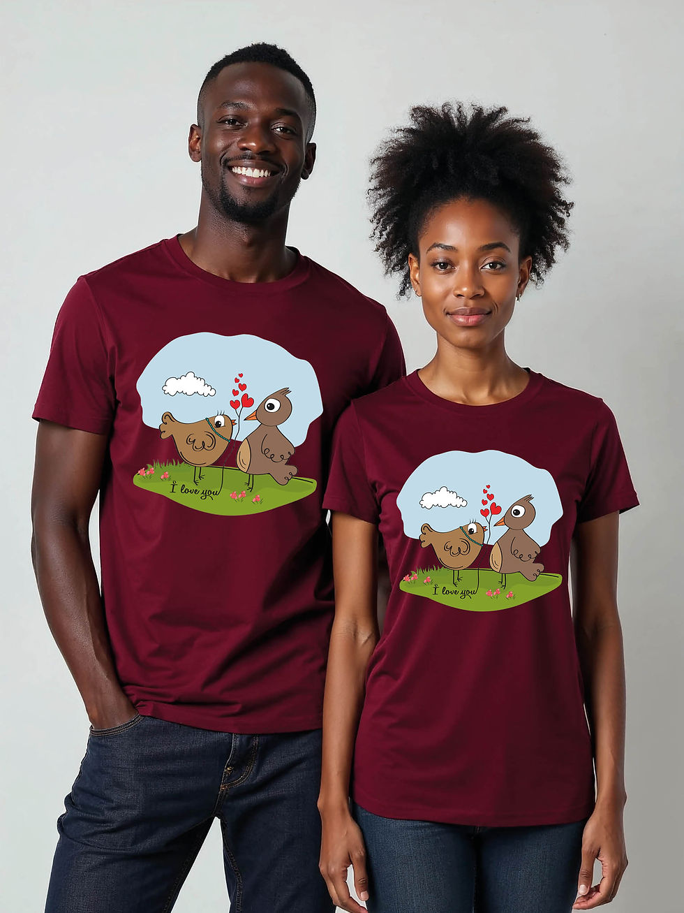 Thumbnail: Couple Goals Cartoon Couple Matching Tee Lovers Edition – Sale