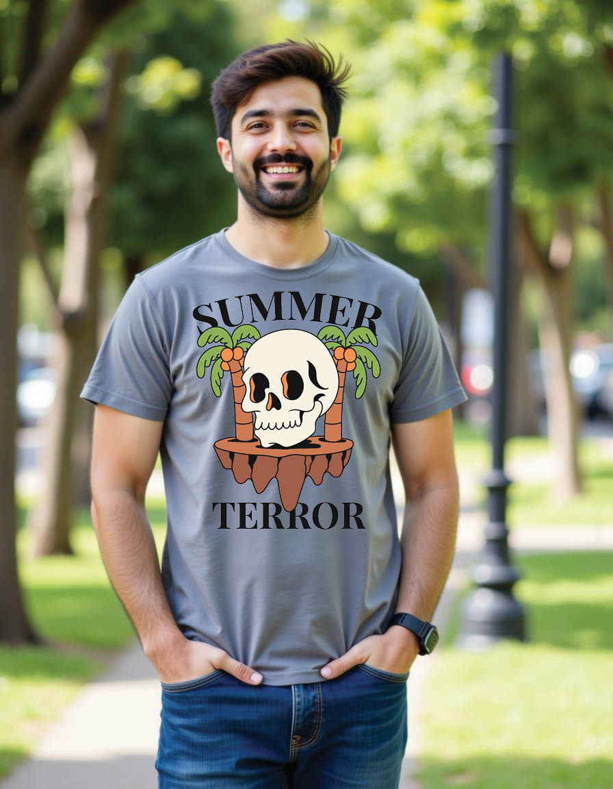 Thumbnail: skull groovy summer mens printed graphic t shirts
