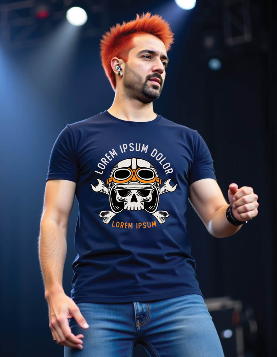 Thumbnail: skull icon mens printed graphi t shirts