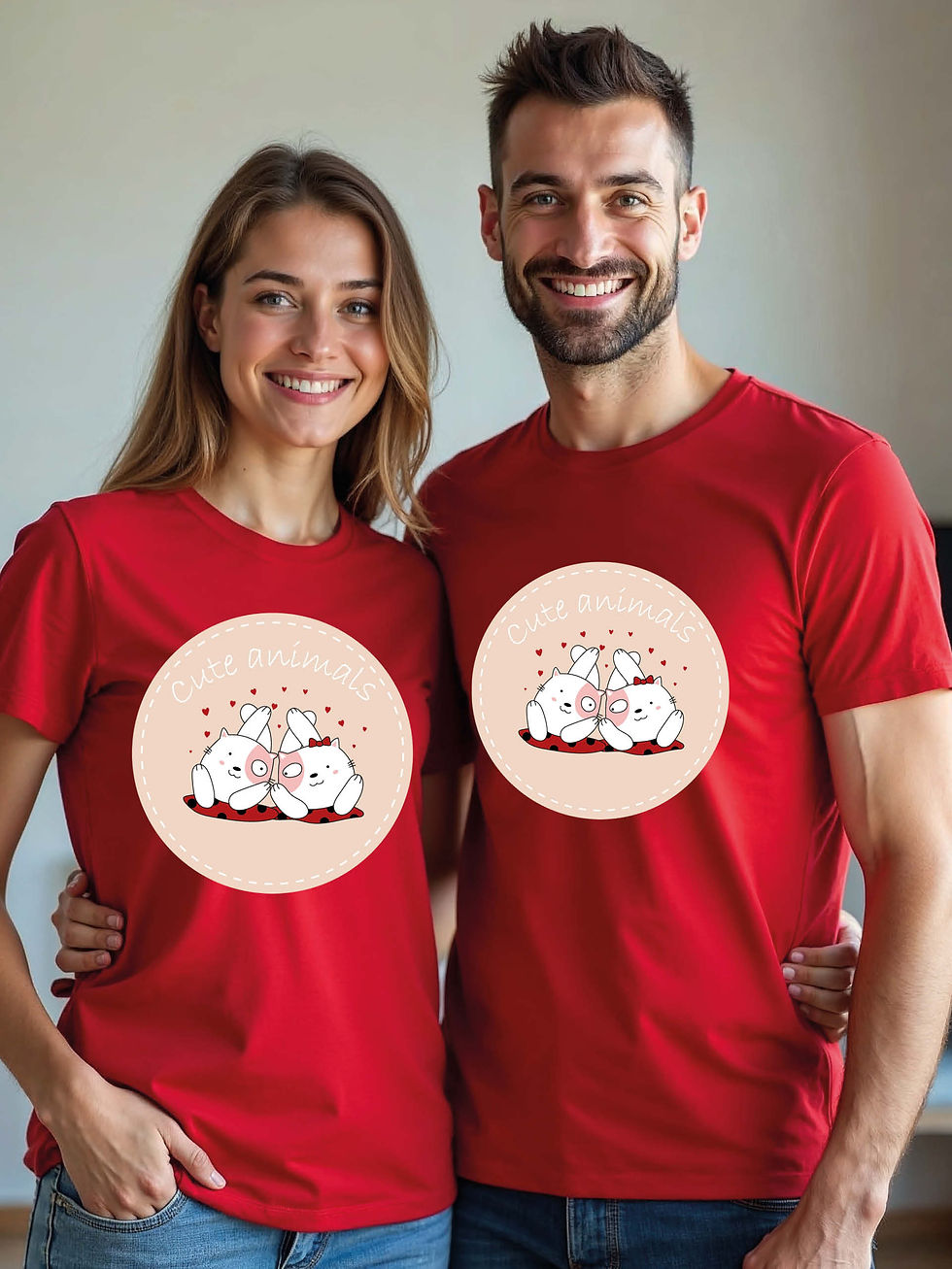 Thumbnail: Matching Outfit Animal Couple T-Shirt Lovers Edition – Discoun