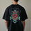 Thumbnail: Traditional Anchor and Rose Tattoo Casual Unisex Drop Shoulder Oversized Tees