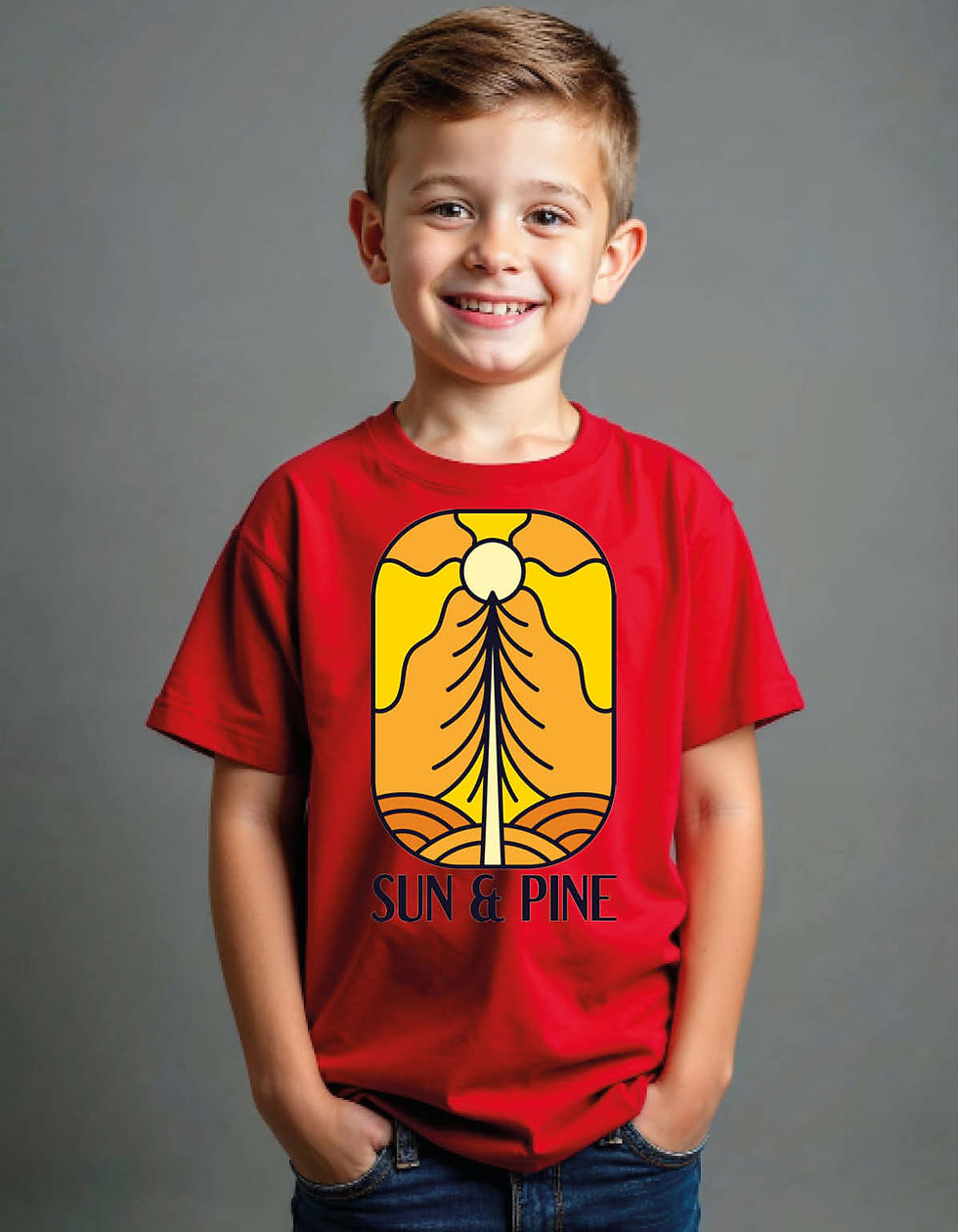 sun and pine Unisex Printed T-Shirt for All