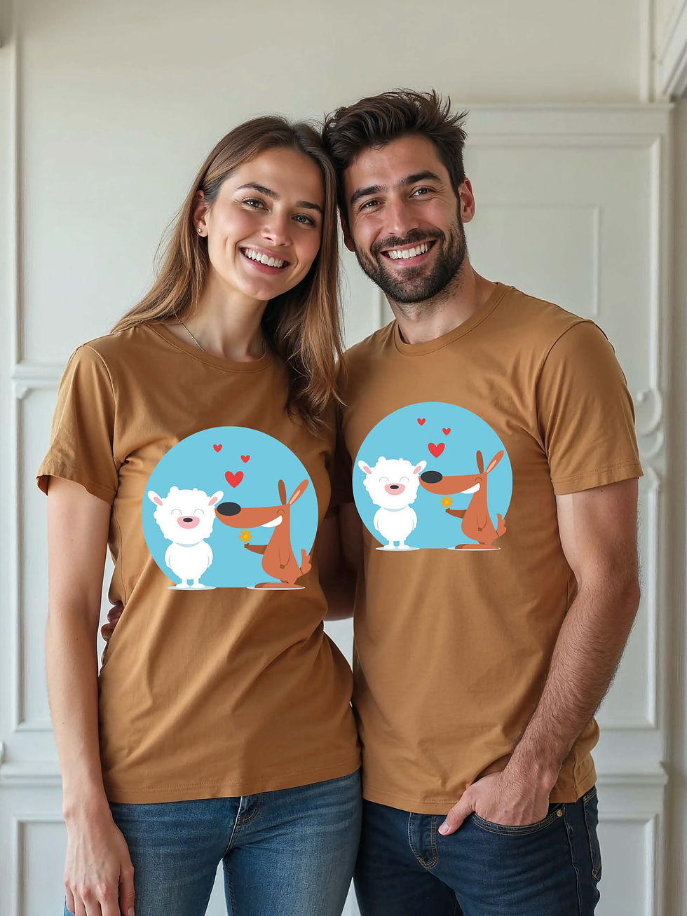 Thumbnail: Eternal Love Animal Couple T-Shirt Lovers Edition – Hot Deal