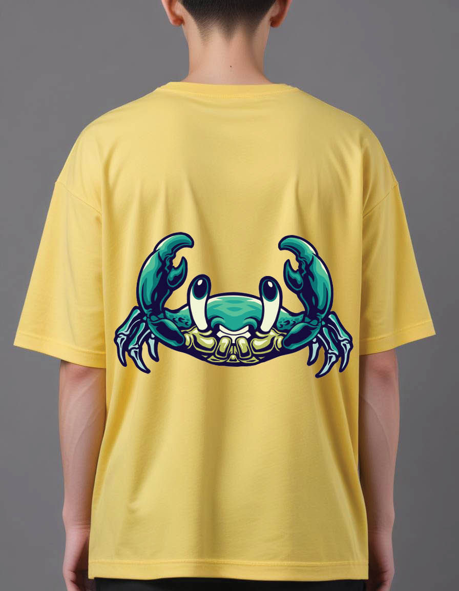 Thumbnail: cute crab mens Oversized Printed T shirt
