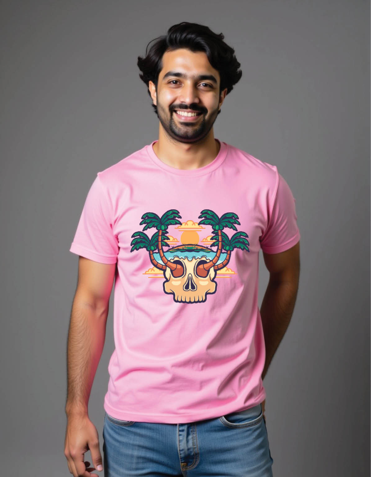 skull summer mens printed graphic t shirts