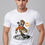Thumbnail: skater skeleton background mens printed graphic t shirt