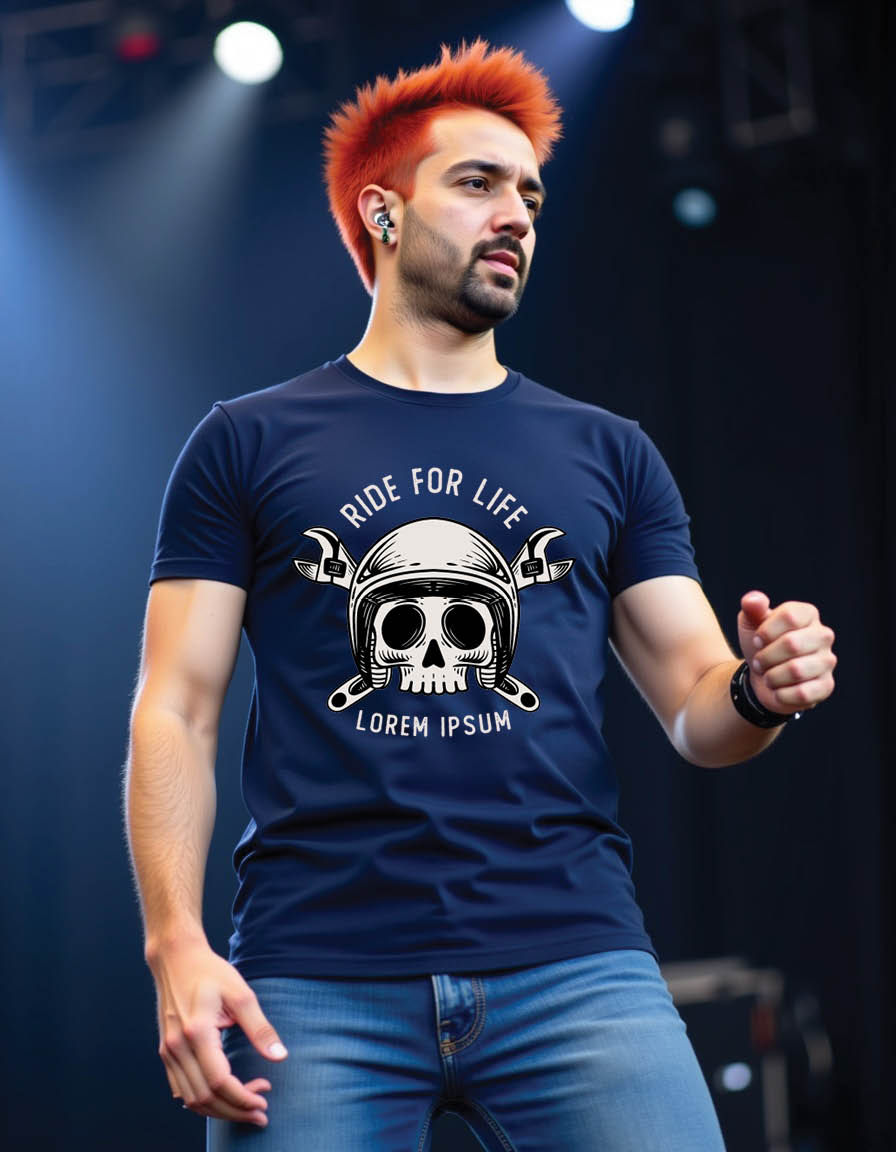 Thumbnail: skull icon mens printed graphi t shirts