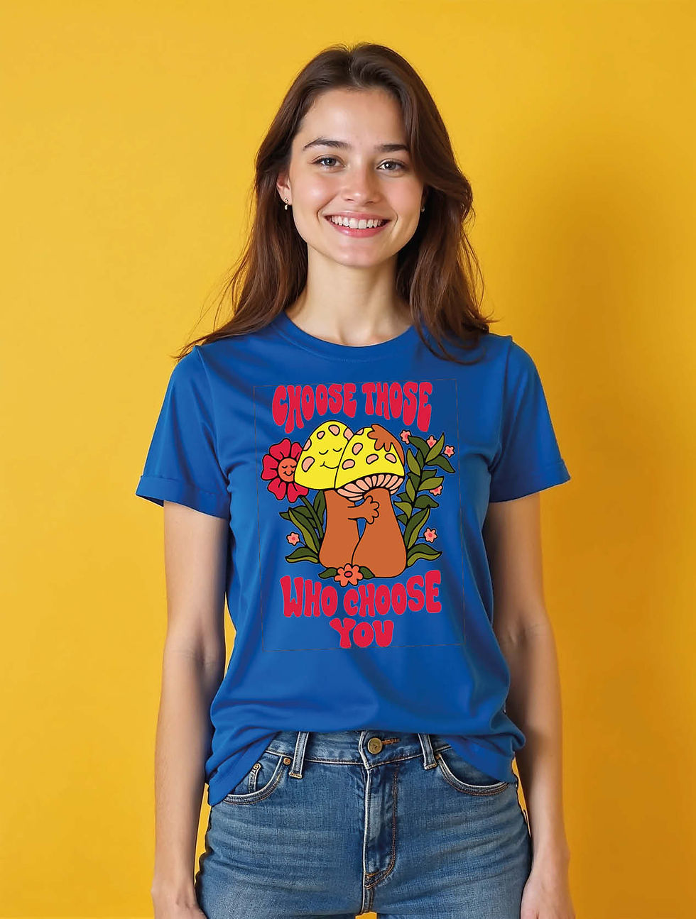 Thumbnail: choose those who choose you Chic Women’s Printed Graphic Streetwear T-Shirt