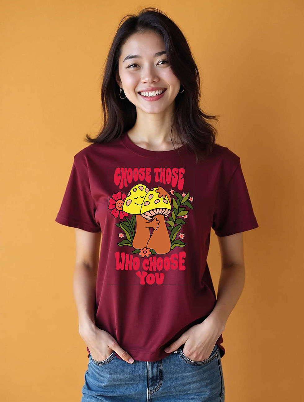 Thumbnail: choose those who choose you Chic Women’s Printed Graphic Streetwear T-Shirt