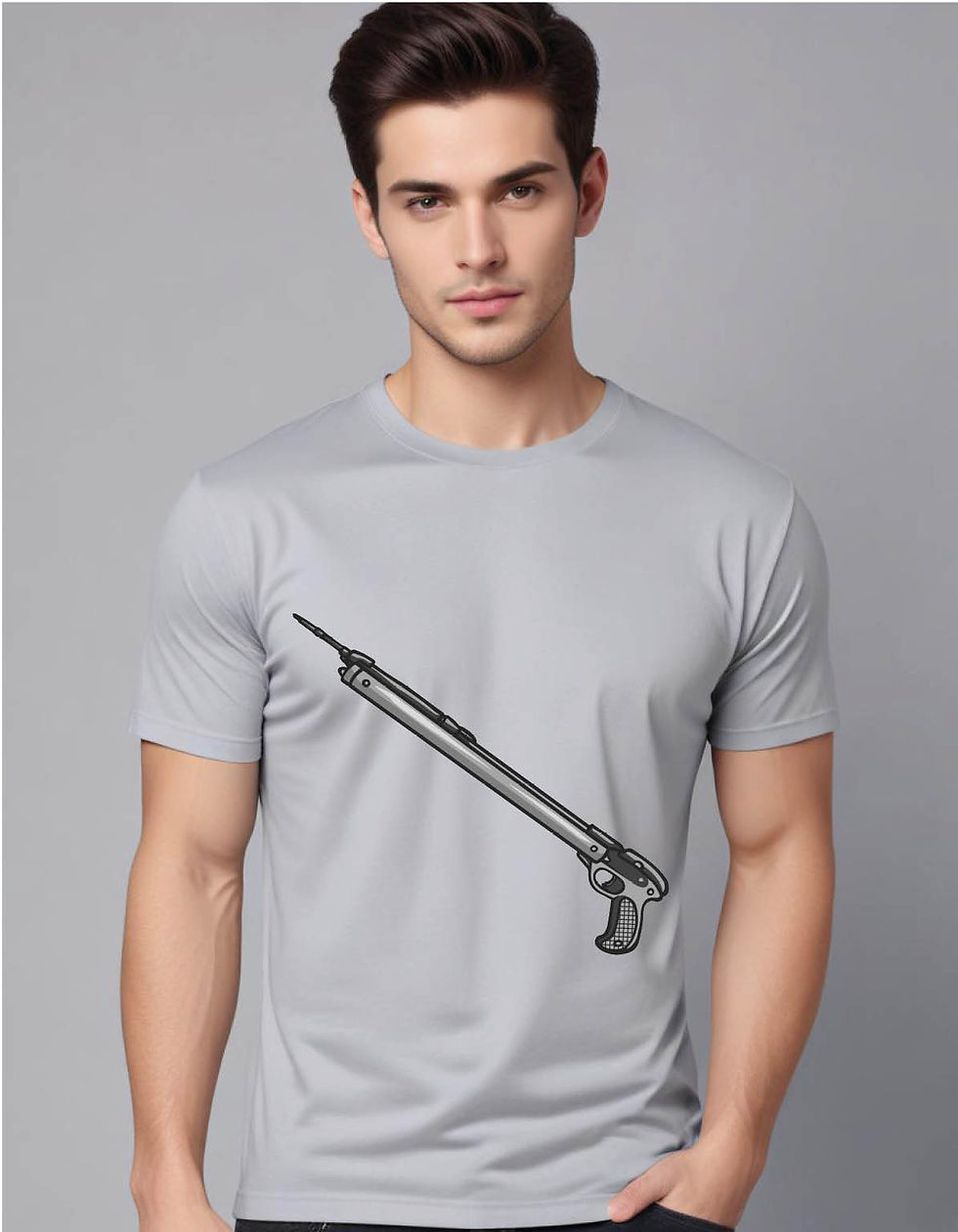 Thumbnail: fishing equipment mens printed graphic t shirt