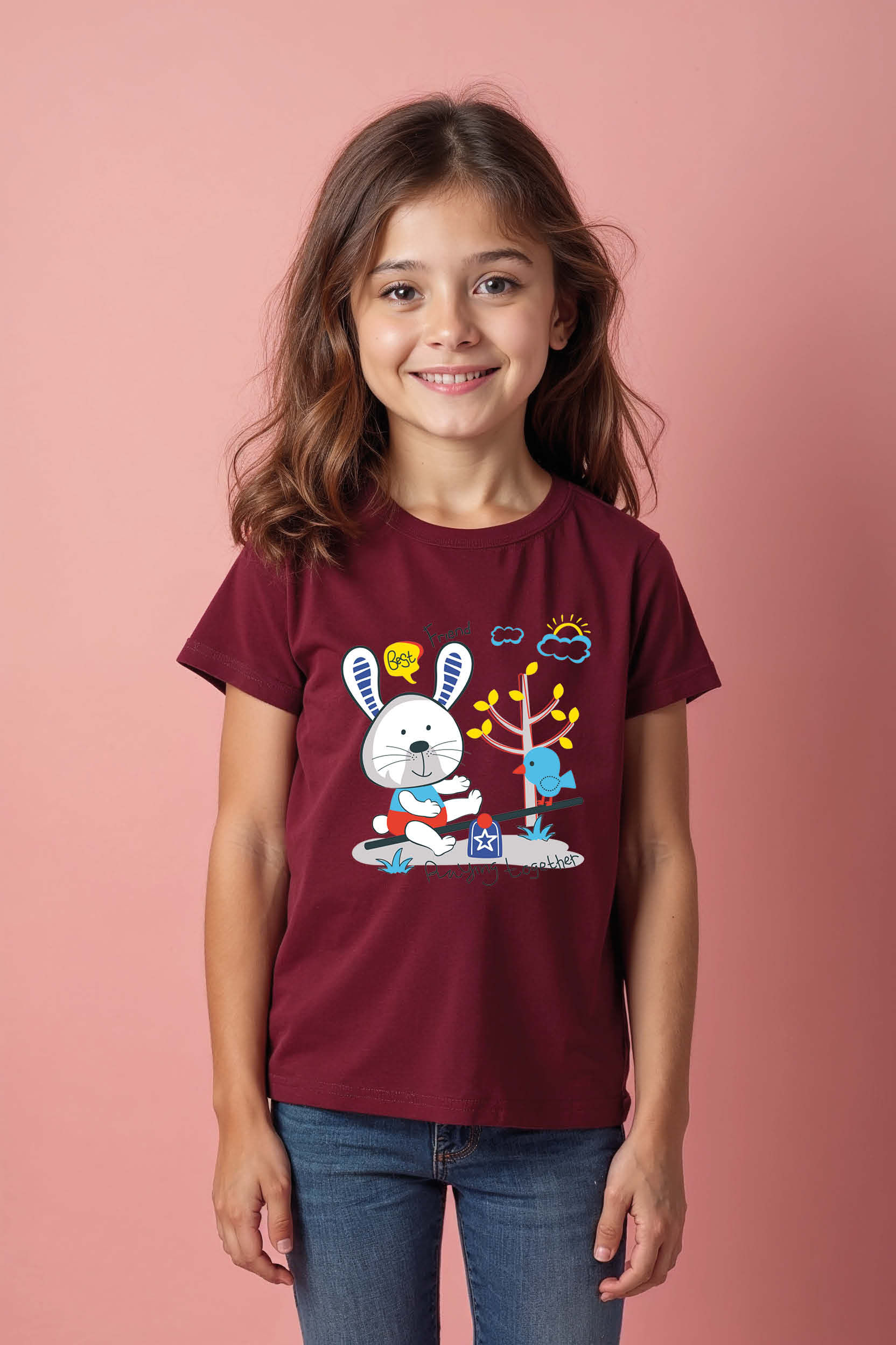 Friend Carttoon Casual Cute Kids Typography T-Shirt – Quote Print Design for Boy