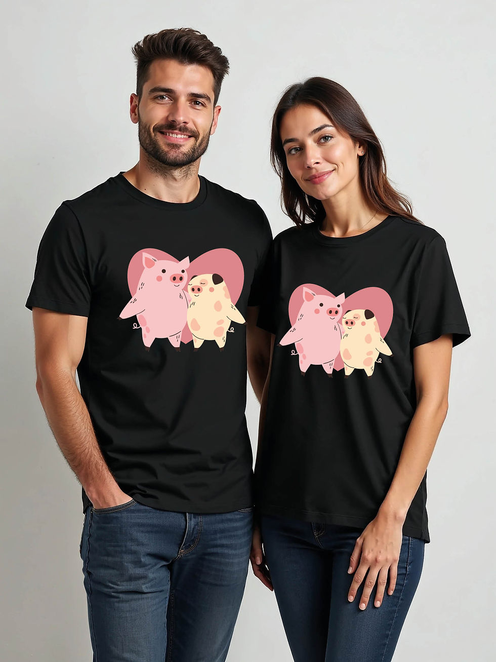 Thumbnail: Matching Outfit Cartoon Couple T-Shirt Lovers Edition – Discount Offer