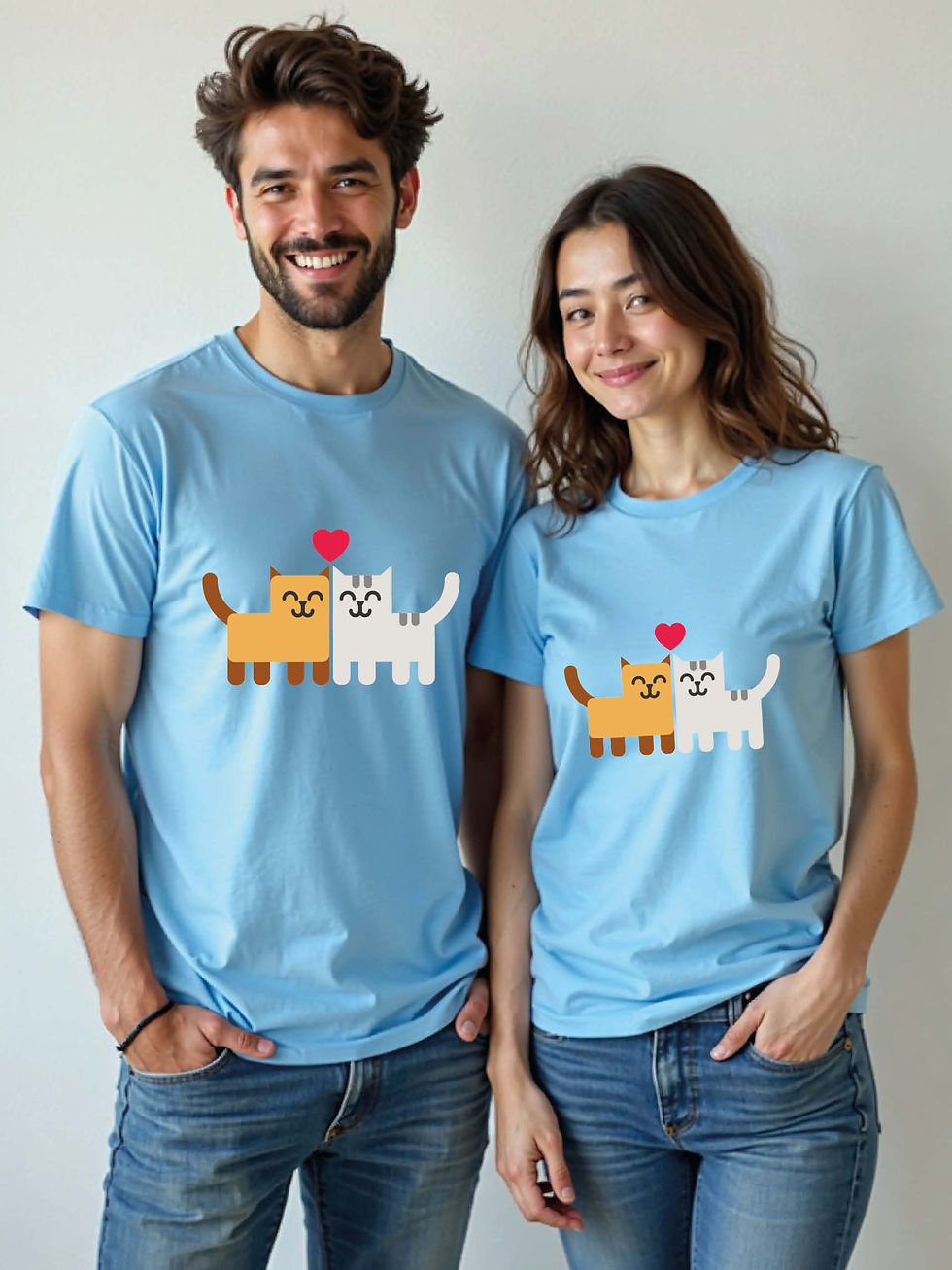Thumbnail: Soulmates Cartoon Couple T-Shirt Lovers Edition – Premium Quality