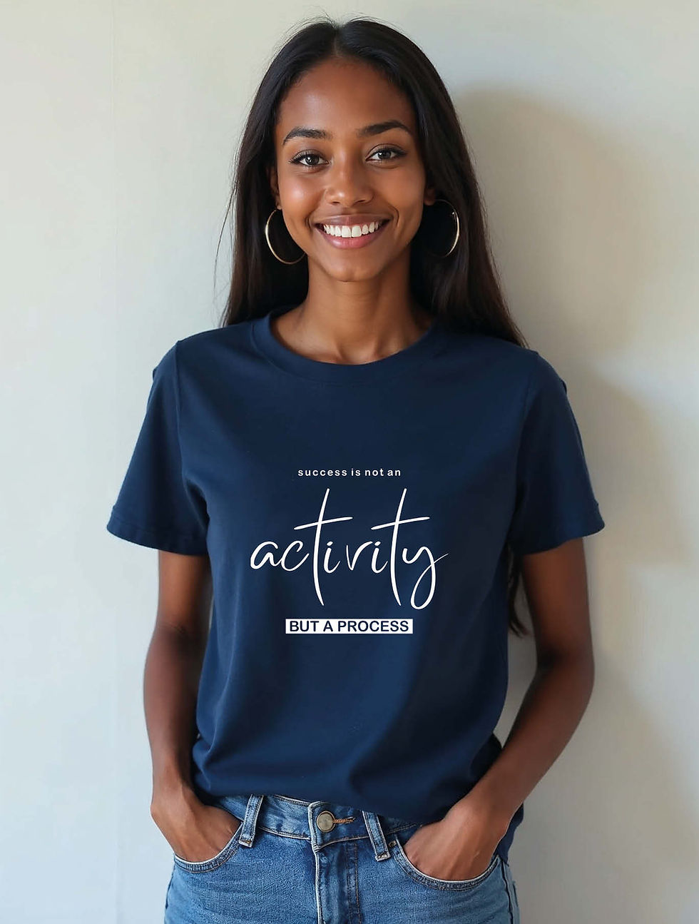 Thumbnail: success is not an activity but a process Classic Women’s Printed Graphic T-Shirt