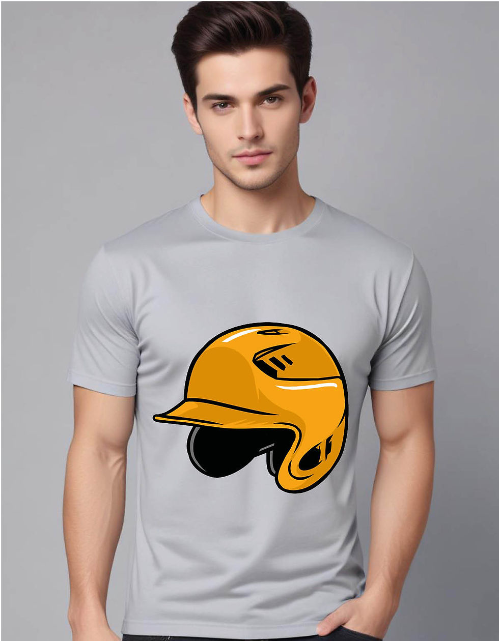 Thumbnail: baseball helmet mens printed graphic t shirt