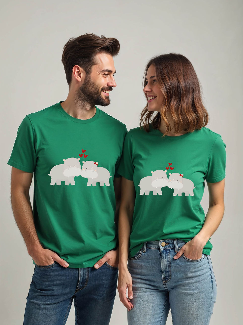 Thumbnail: Stylish Cartoon Couple Matching Tee Lovers Edition – Shop Now