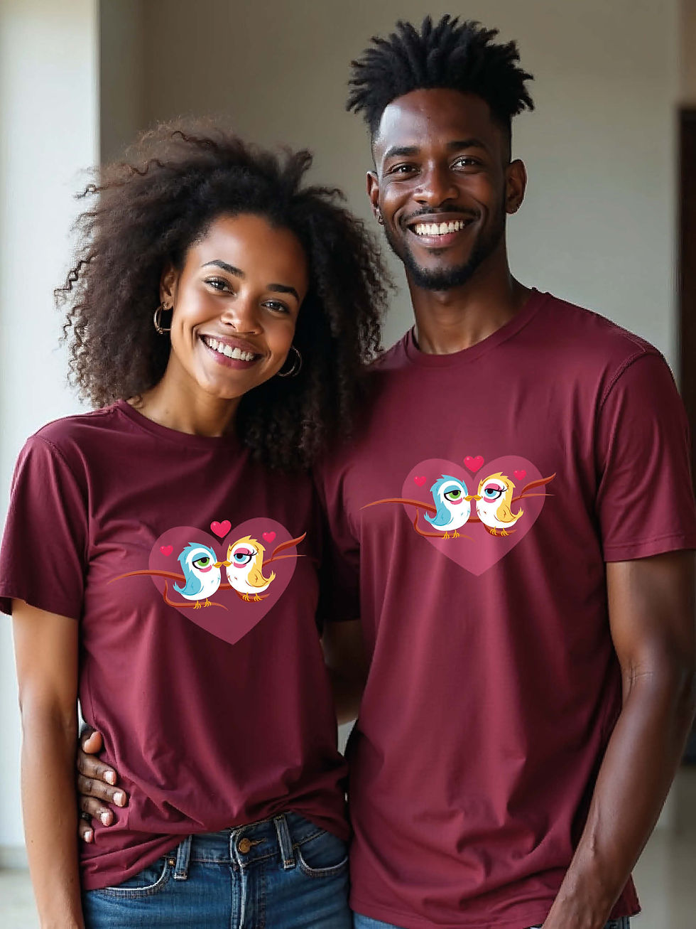 Thumbnail: Valentine’s Animal Couple Matching Tee Lovers Edition –shop