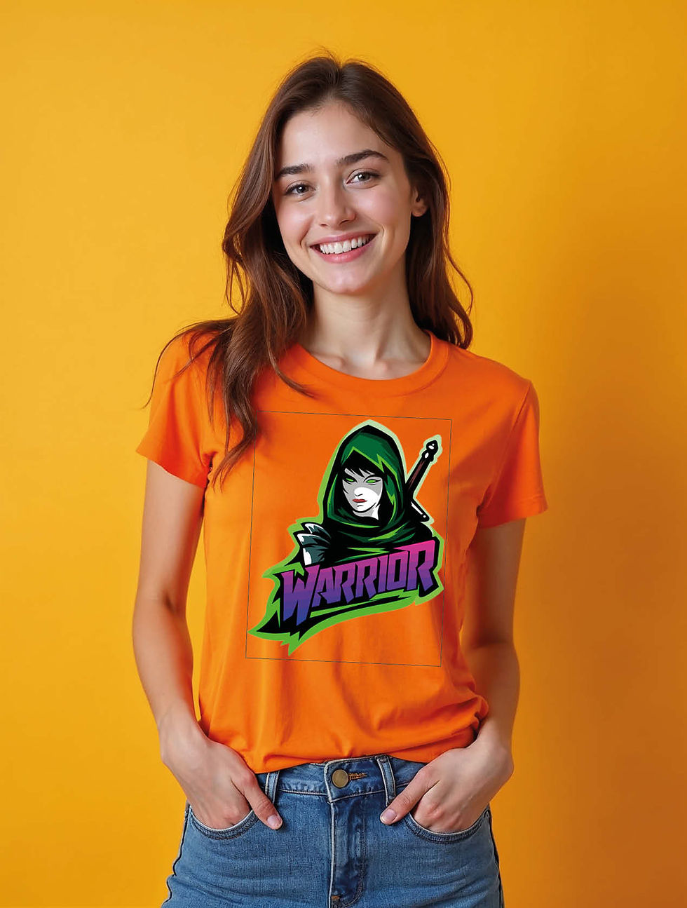 Thumbnail: Gamer/E-Sports Warrior Classic Women’s Printed T-Shirt – Limited Stock
