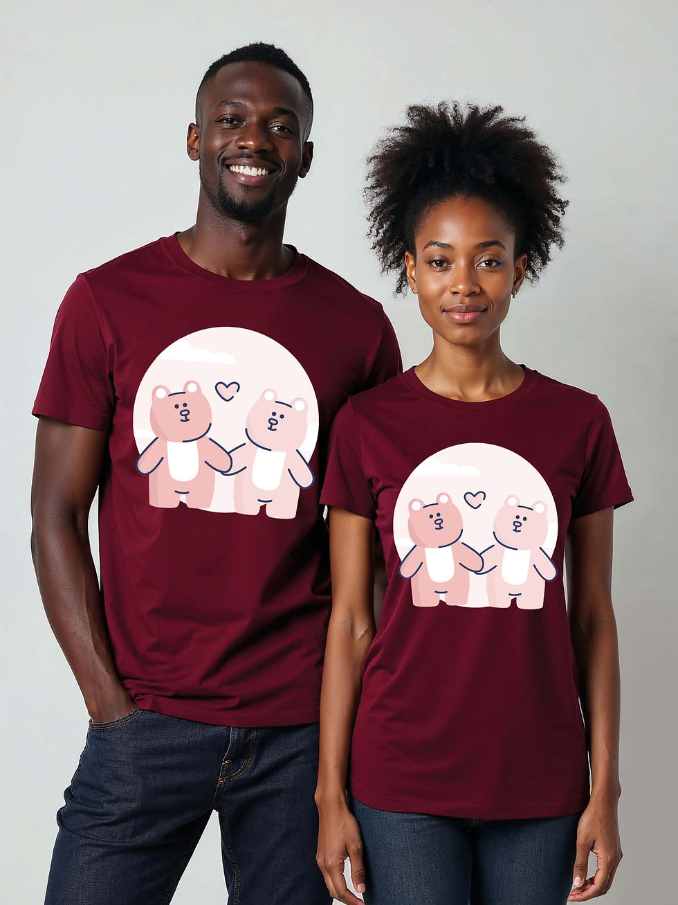 Thumbnail: Forever Love Cartoon Couple T-Shirt Lovers Edition – Low Price Offer