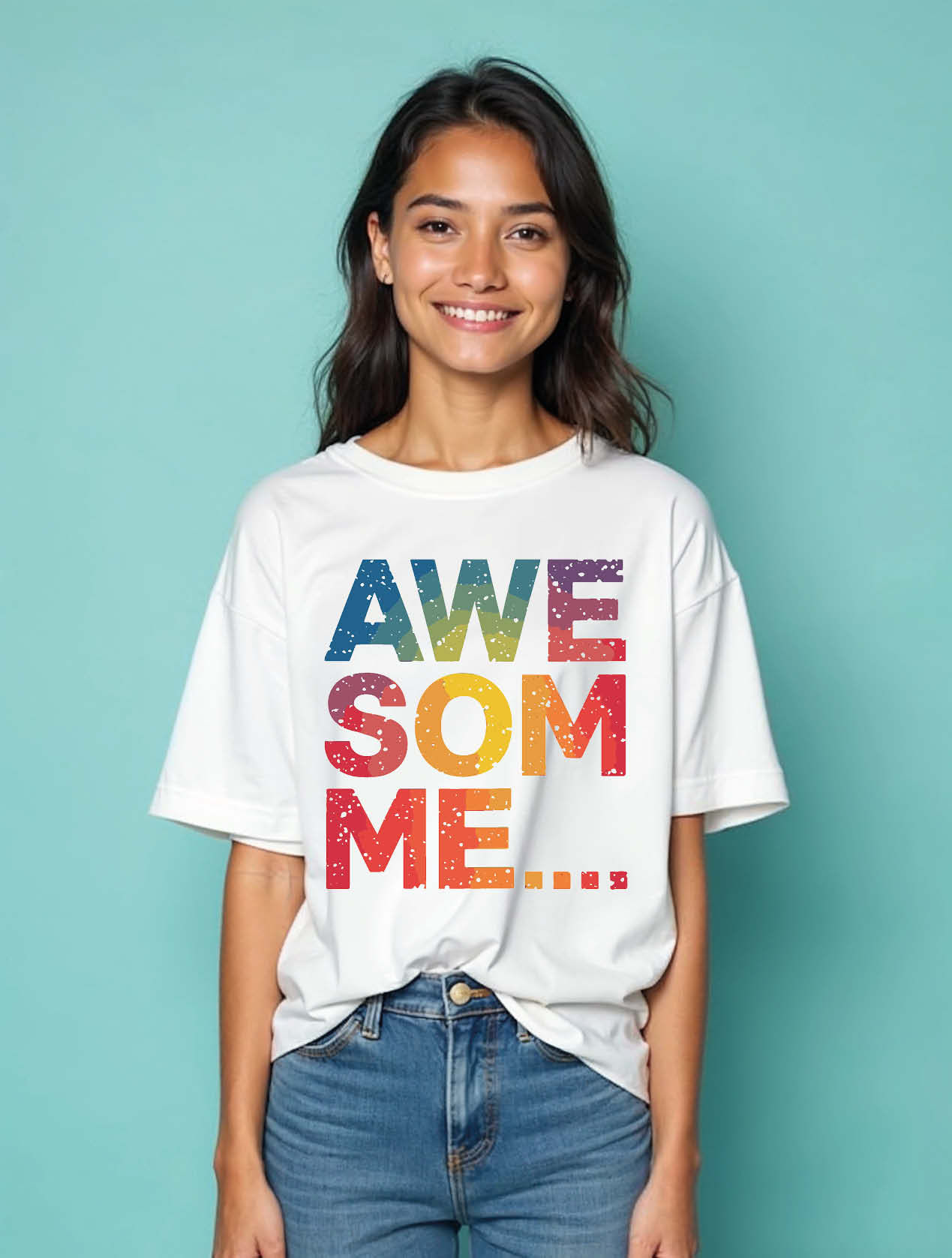 awesome Casual Classic Unisex Drop Shoulder Oversized t shirt for men & women