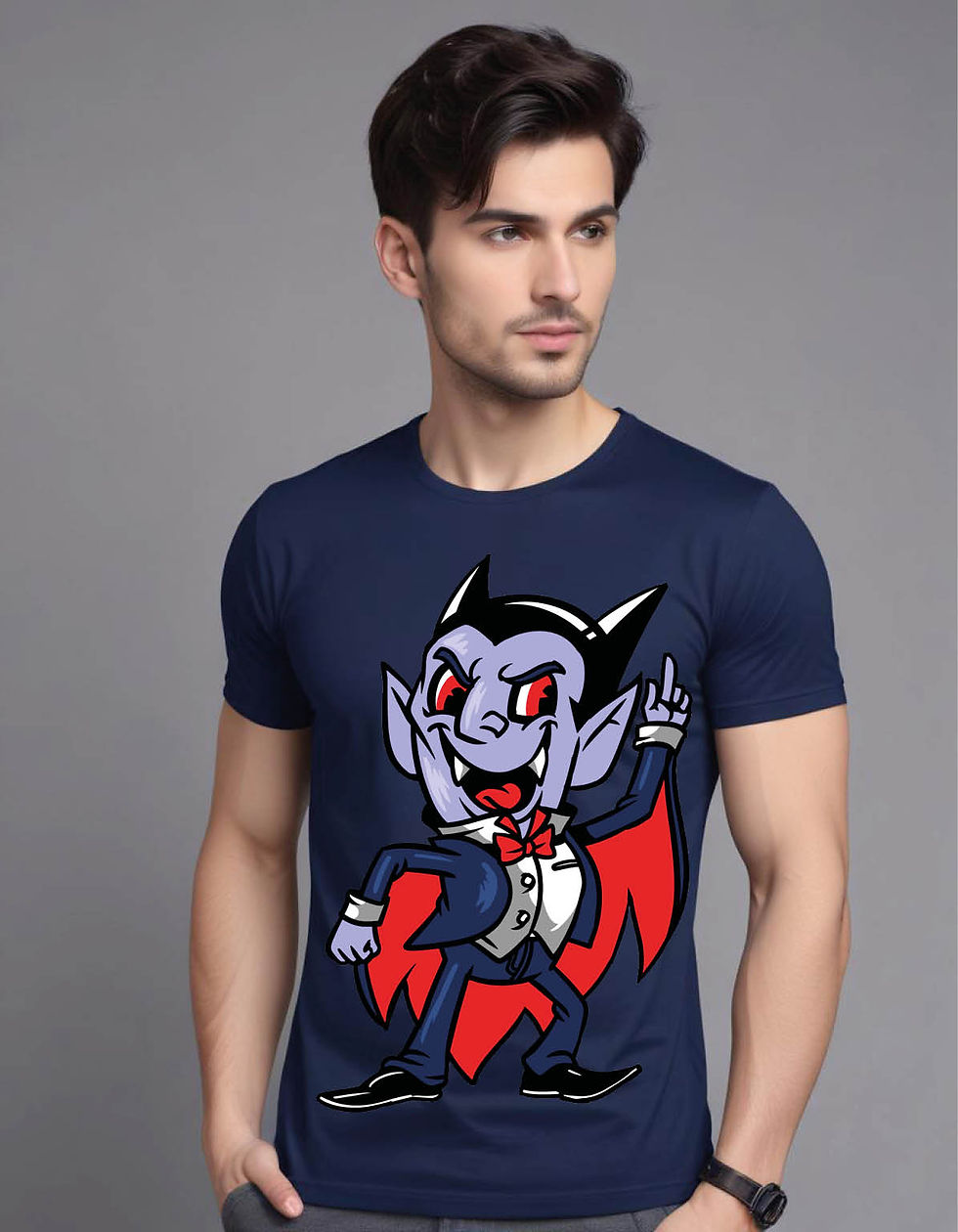 Thumbnail: dancing dracula mens printed graphic t shirt
