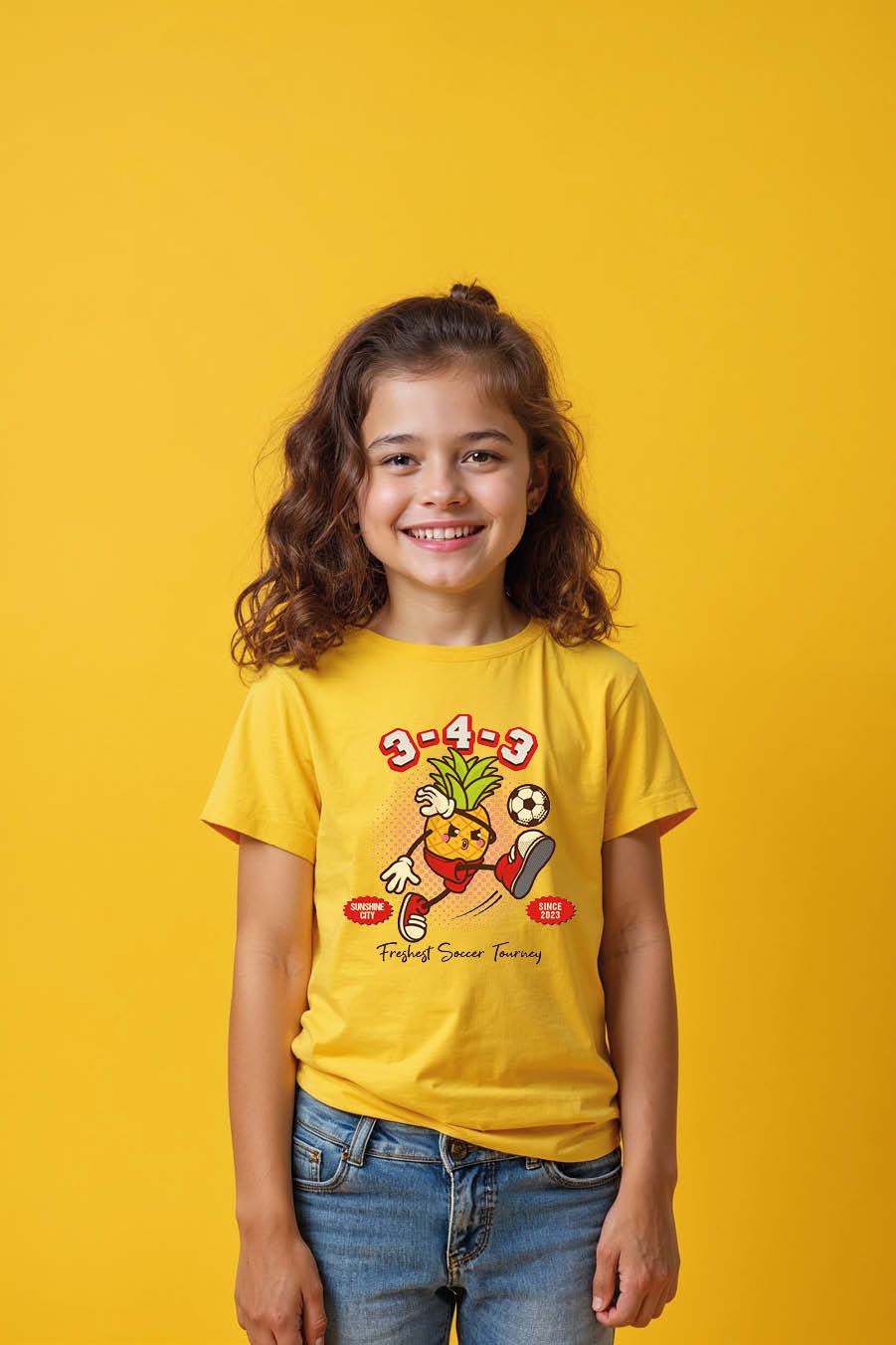 Thumbnail: Painapple Soft Stylish Kids Graphic T-Shirt – Illustration Print Design for Boys