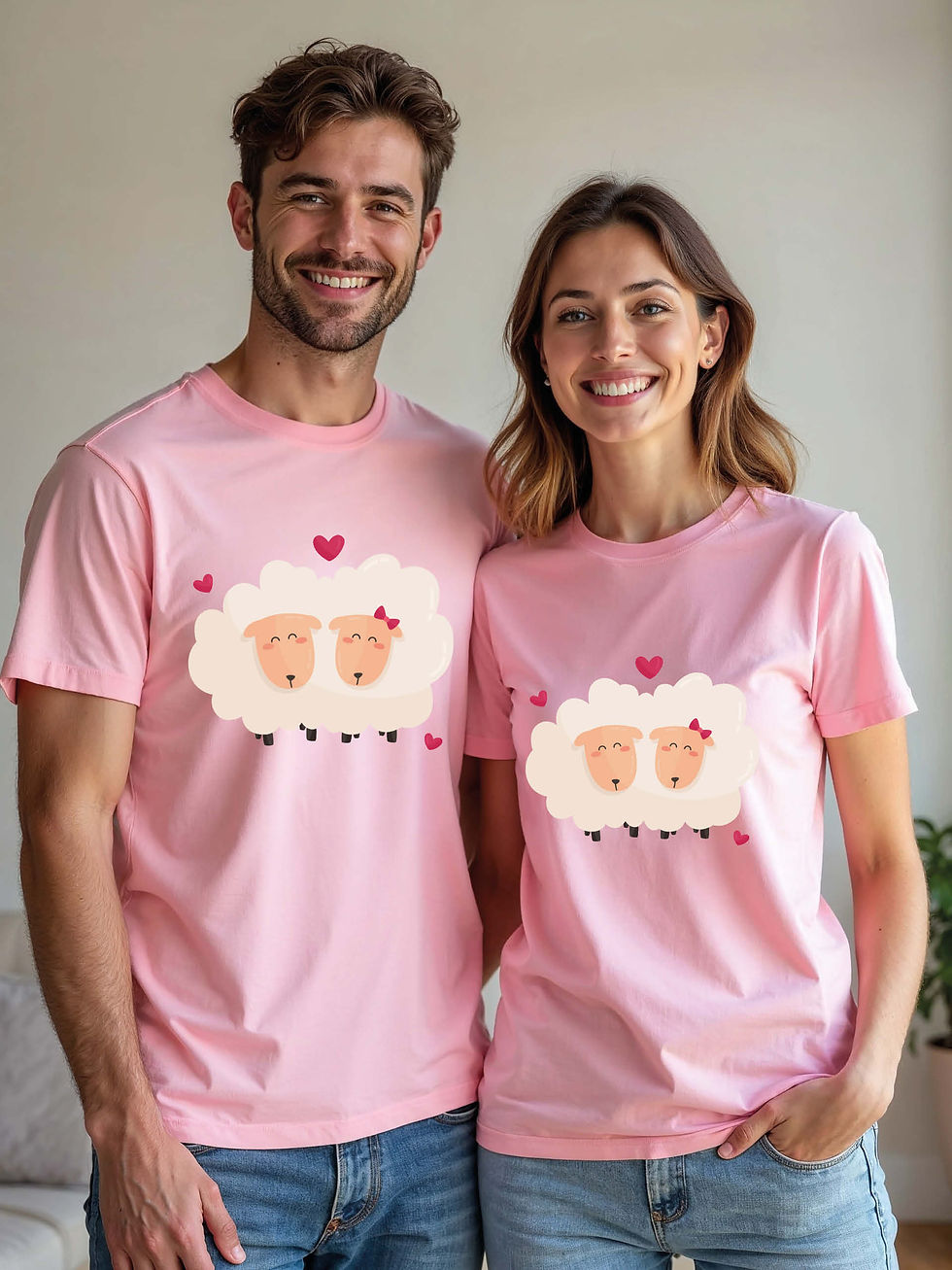 Thumbnail: Trendy Animal Couple T-Shirt Lovers Edition – Discount Offer