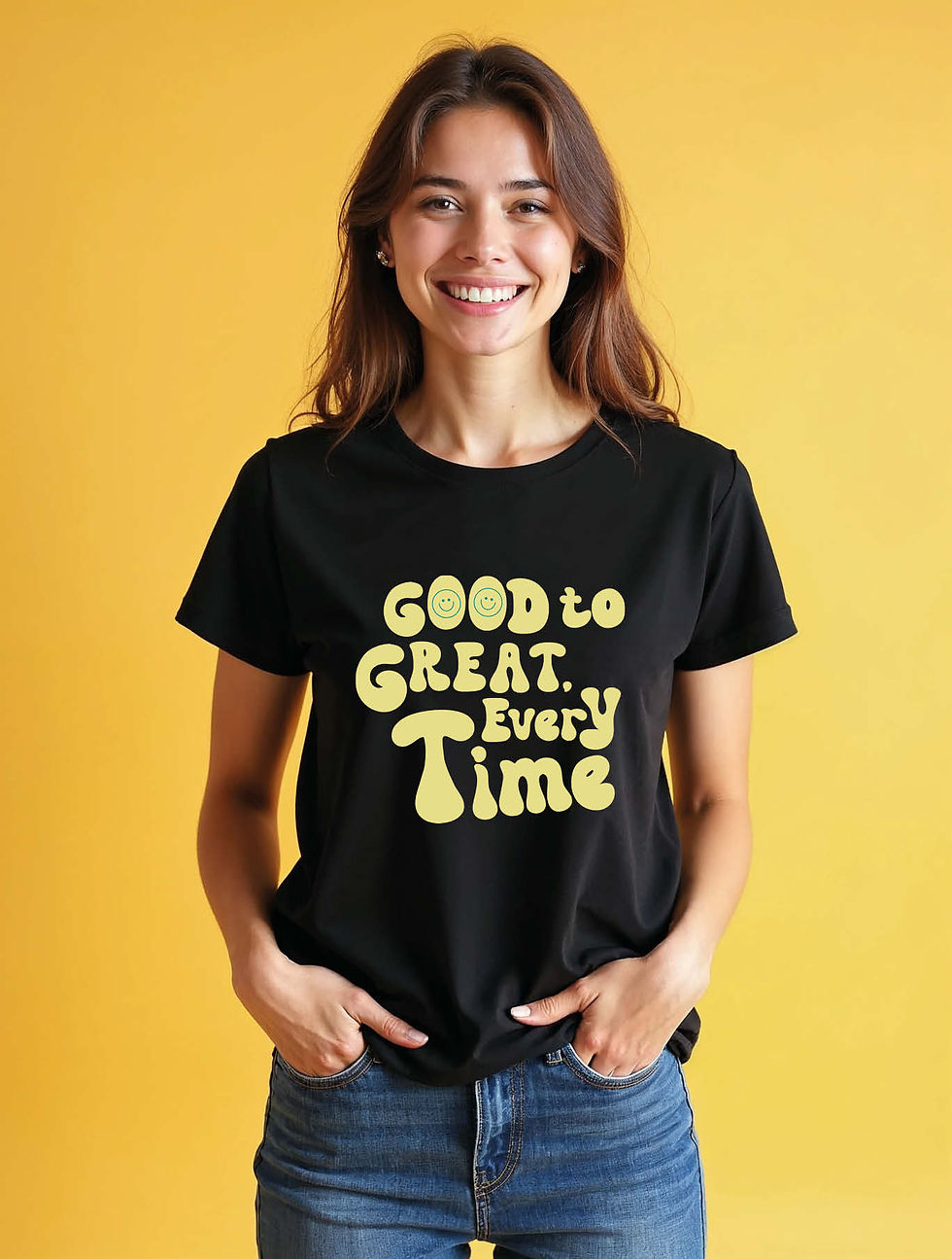 Thumbnail: good to graeat every time Cool Women’s Printed T-Shirt – Shop Now