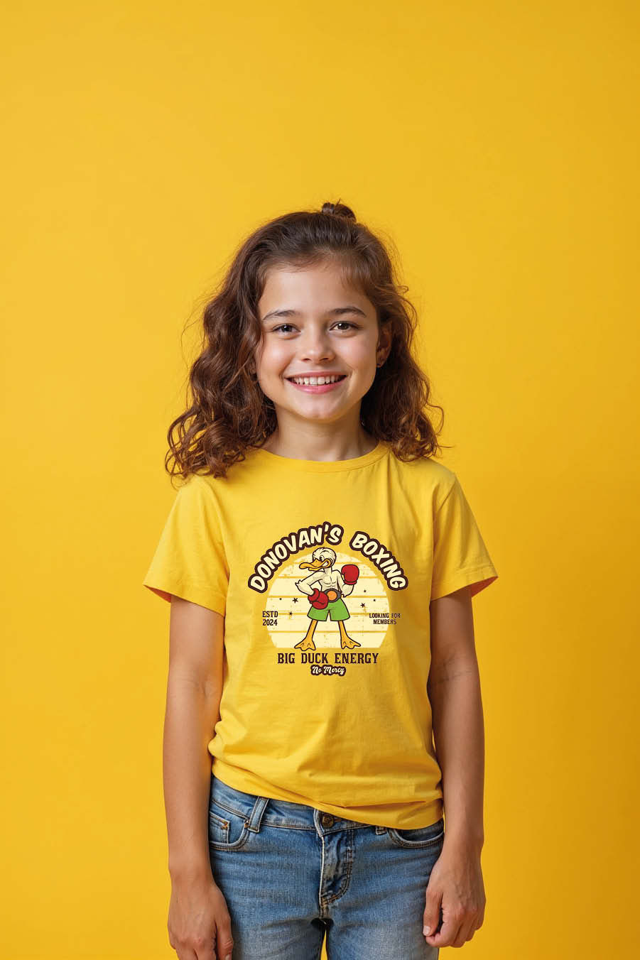 Thumbnail: The Big Buck Boxing Everyday Unisex Kids Graphic Tee – Design Print Design