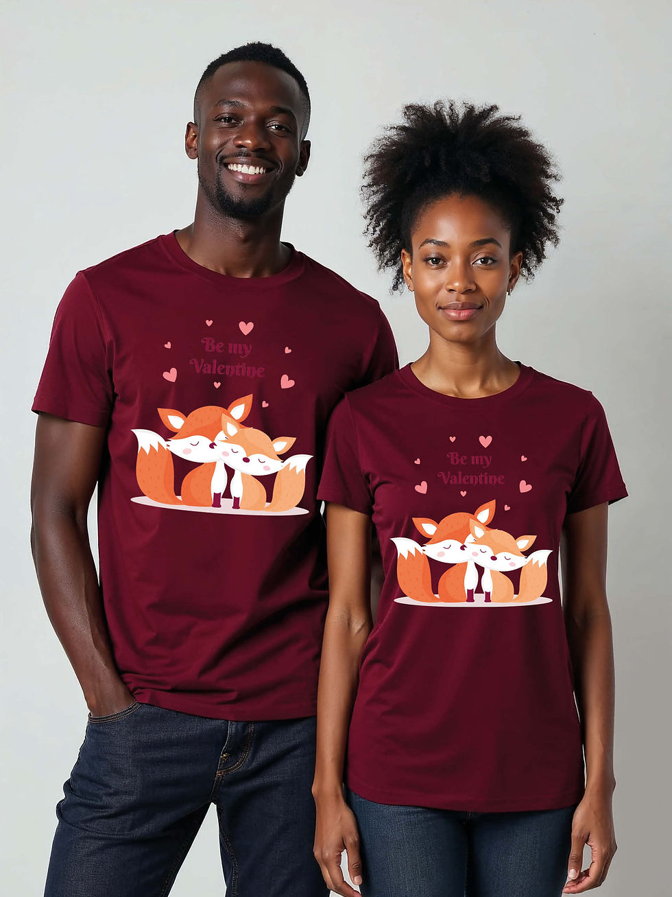Thumbnail: Valentine’s Cartoon Couple T-Shirt Lovers Edition – Hot Deal