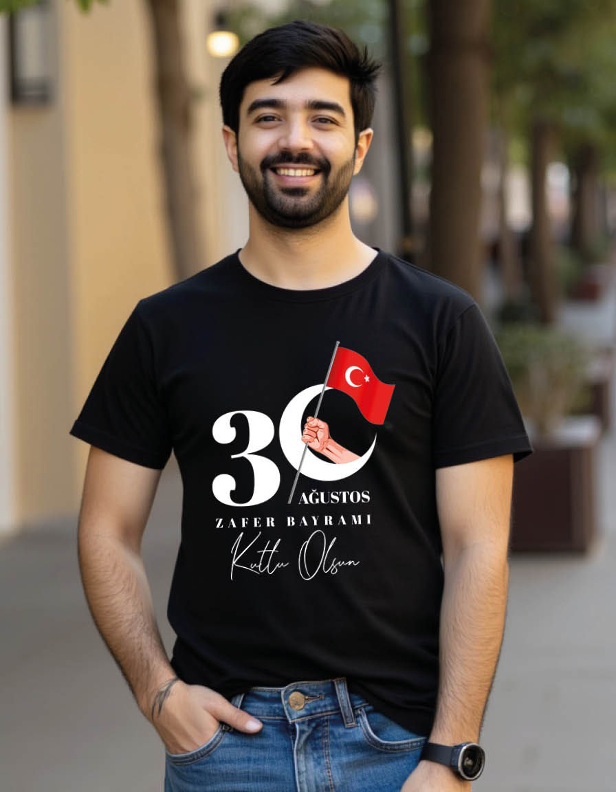 Agustos zaferi bayrani Unisex printed graphic t shirt